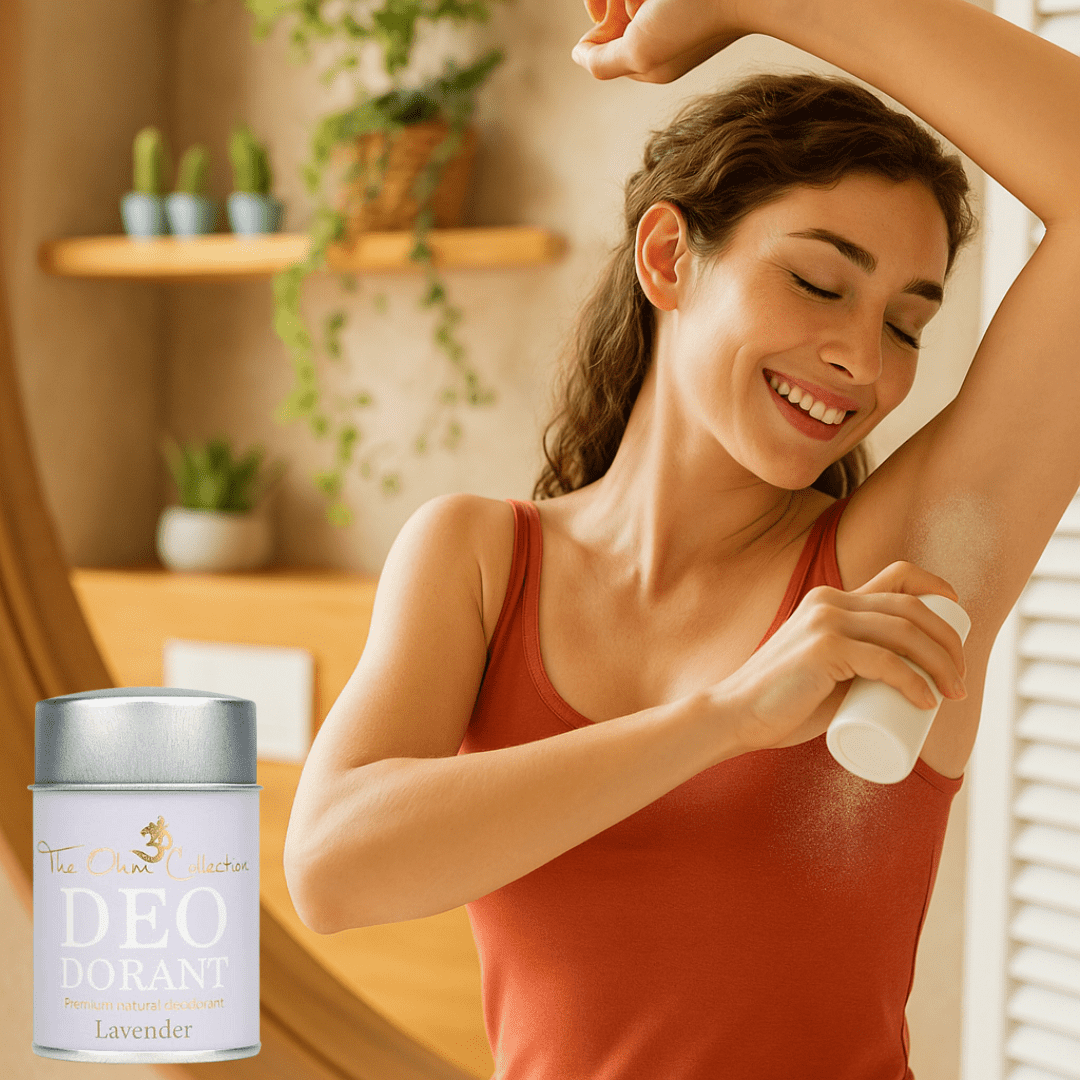 Aplikace pudrového deodorantu 